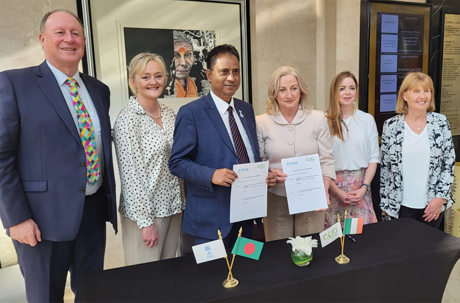 L to R: Eamonn Siggins, Chief Executive CPA Ireland, Gillian Peters, Director Business Development CPA Ireland, Mr. Md. Mamunur Rashid FCMA, President ICMAB, Áine Collins, President CPA Ireland, Trish O’Neill, Director Member Services CPA Ireland, Cáit Carmody, Director Professional Standards CPA Ireland