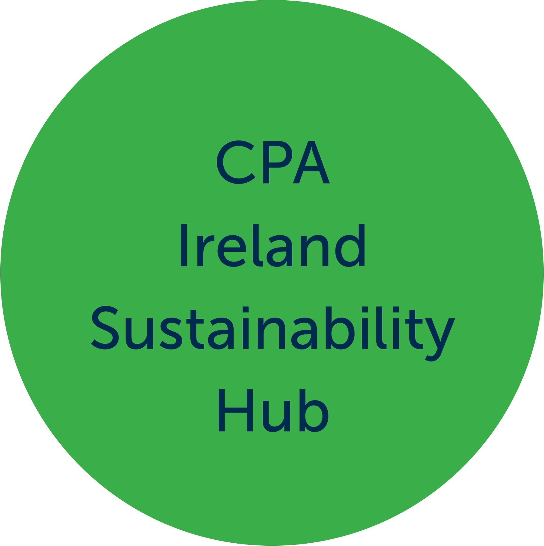 CPA Ireland Sustainability Hub sticker