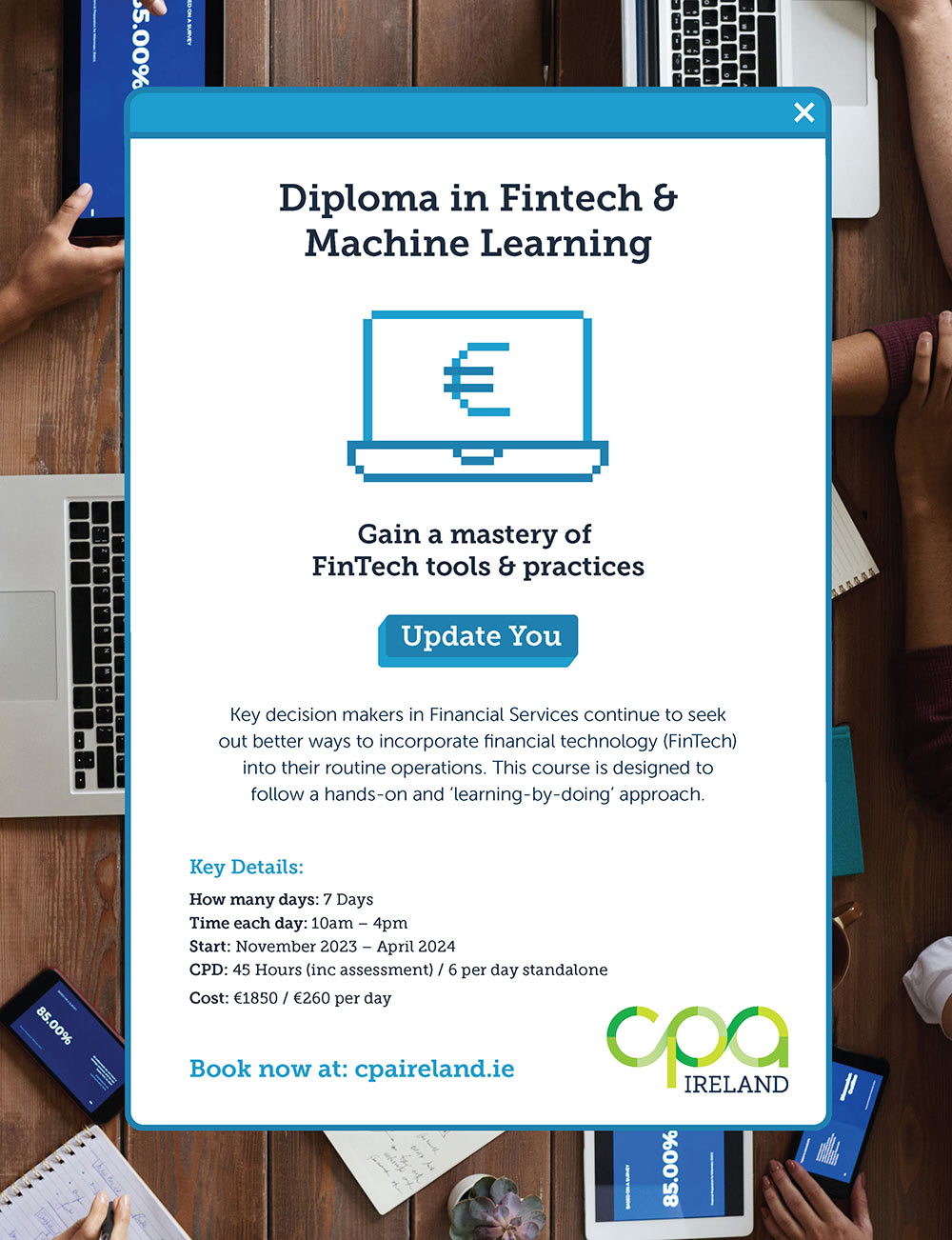 CPA Ireland Diploma in Fintech & Machine Learning Advertisement