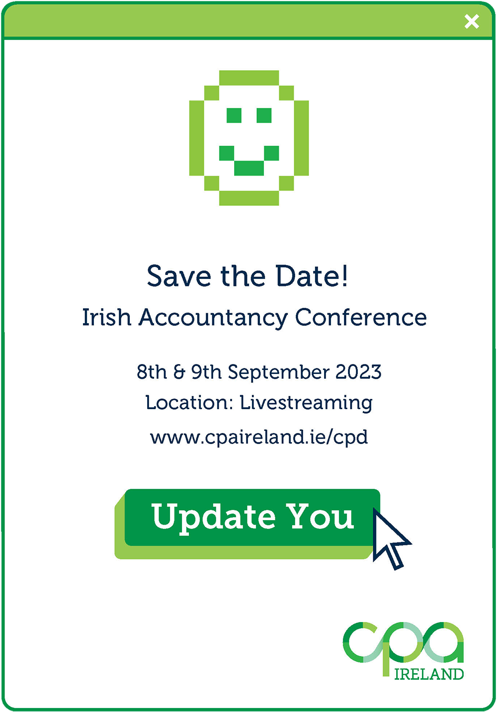 CPA Ireland Irish Accountancy Conference Advertisement