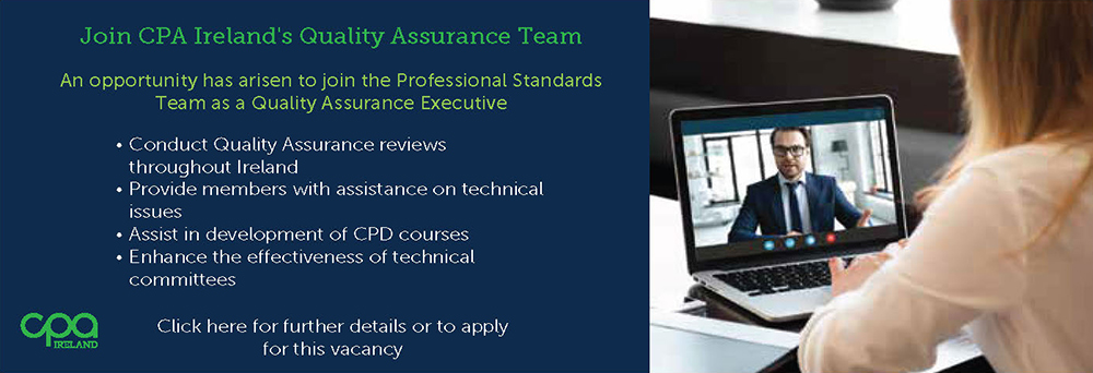 CPA Ireland Quality Assurance Team Advertisement